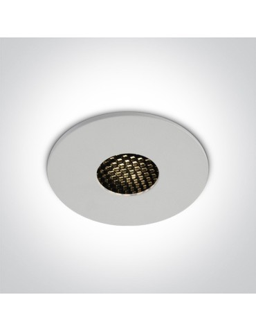 One Light Wpust do łazienki biały plaster miodu Teletra 10107HC/W/W IP54