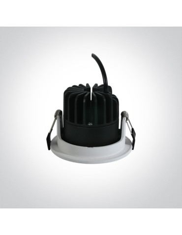 One Light Wpust do łazienki biały plaster miodu Teletra 10107HC/W/W IP54 - produkt 2