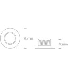 Flush-mounted hermetic lamps - One Light adjustable white Tala ceiling drain 10107UV/W IP44 - product 4