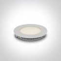 One Light Wpust LED biały przemysłowy płaski Fokas 2 10108FA/W/W