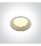 Flush-mounted hermetic lamps - One Light LED bathroom luminaire white high power Stegna 10109FD/W/C IP54 - product 1