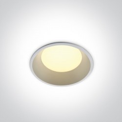 One Light Oprawa LED do łazienki biała duża moc Stegna 10109FD/W/C IP54