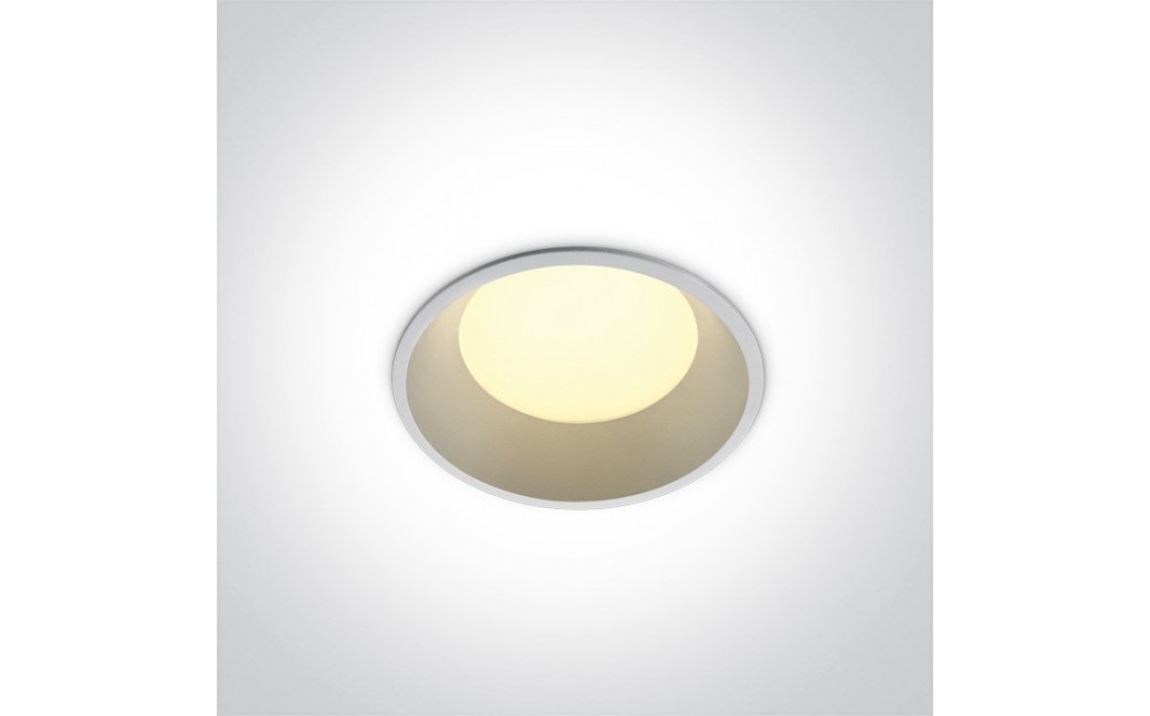 One Light Oprawa LED do łazienki biała duża moc Stegna 10109FD/W/C IP54