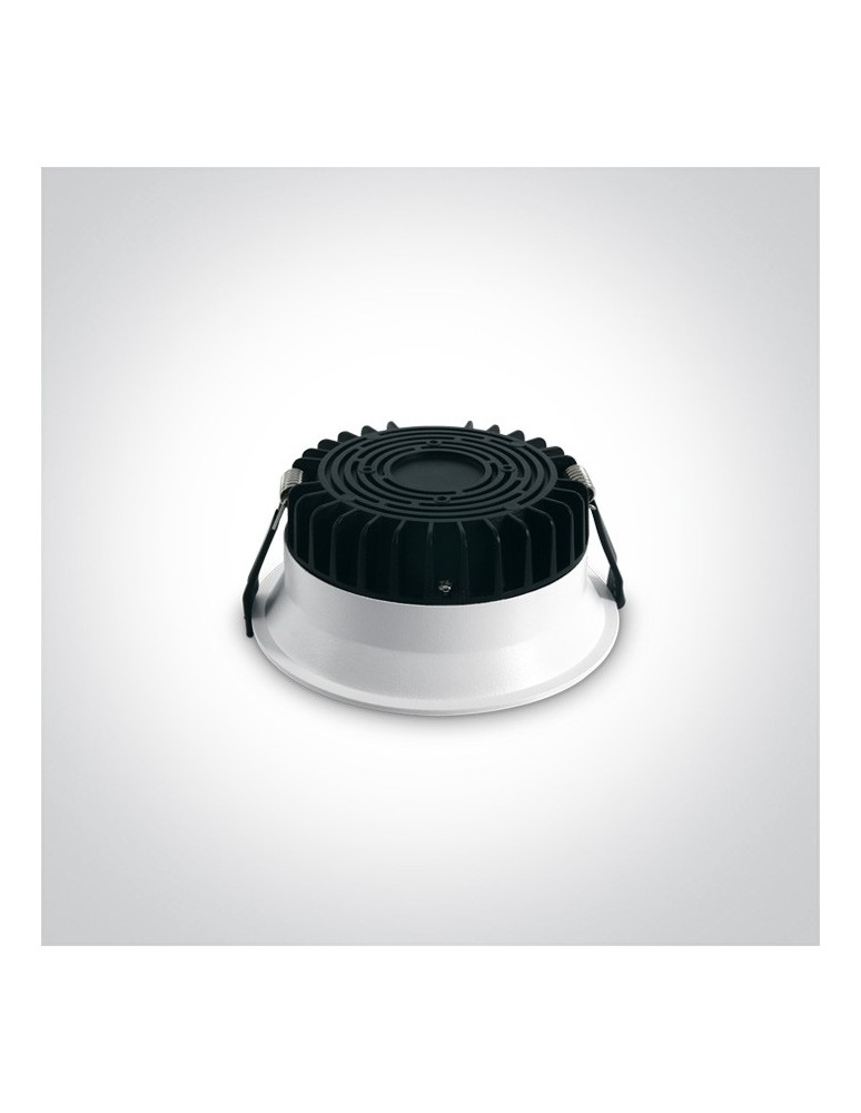 Flush-mounted hermetic lamps - One Light LED bathroom luminaire white high power Stegna 10109FD/W/C IP54 - product kolory-swiatla.pl 2