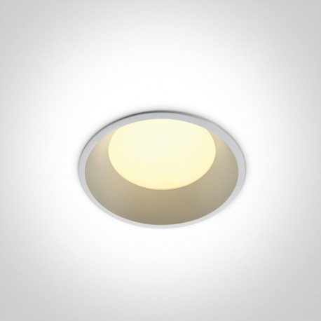 One Light Oprawa LED do łazienki biała duża moc Stegna 10109FD/W/W IP54