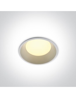 One Light Oprawa LED do łazienki biała duża moc Stegna 10109FD/W/W IP54