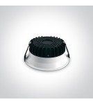 Flush-mounted hermetic lamps - One Light LED bathroom luminaire white high power Stegna 10109FD/W/W IP54 - product 2