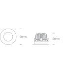 Flush-mounted outdoor lights - One Light LED universal white Symi 10110G/W/W IP65 recessed inlet - product 4