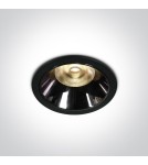 Flush-mounted lamps - pendants - One Light LED recessed black chrome Valtos 10112DC/B/W - product 1
