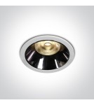 Flush-mounted lamps - pendants - One Light LED recessed white black chrome Valtos 10112DC/W/W - product 1