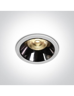 One Light Wpust LED biały czarny chrom Valtos 10112DC/W/W