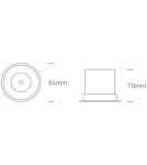 Flush-mounted lamps - pendants - One Light LED recessed white black chrome Valtos 10112DC/W/W - product 2