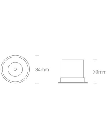 One Light Wpust LED biały czarny chrom Valtos 10112DC/W/W - produkt 2