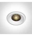 Flush-mounted lamps - pendants - One Light LED recessed white honeycomb Kidasi 10112DH/W/W - product 1