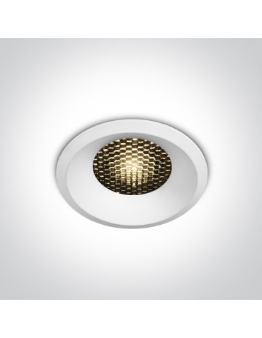 One Light LED recessed white honeycomb Kidasi 10112DH/W/W