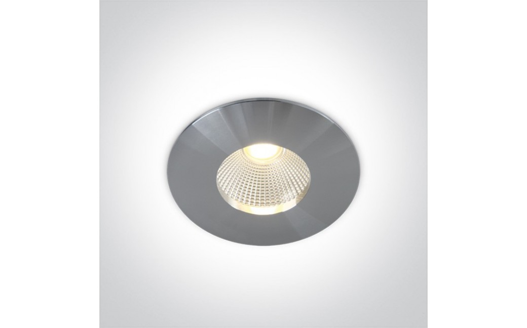 One Light Wpust LED do łazienki aluminiowy Alasa 10112P/AL/W IP64