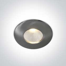 One Light Wpust LED do łazienki chrom mat Alasa 10112P/MC/W IP64