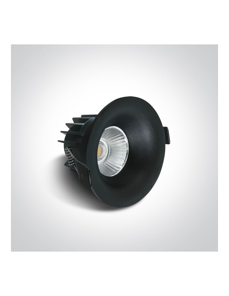 Flush-mounted lamps - pendants - One Light LED recessed black interchangeable fixture Sidiro 10112R/B/W - product kolory-swiatla.pl 2