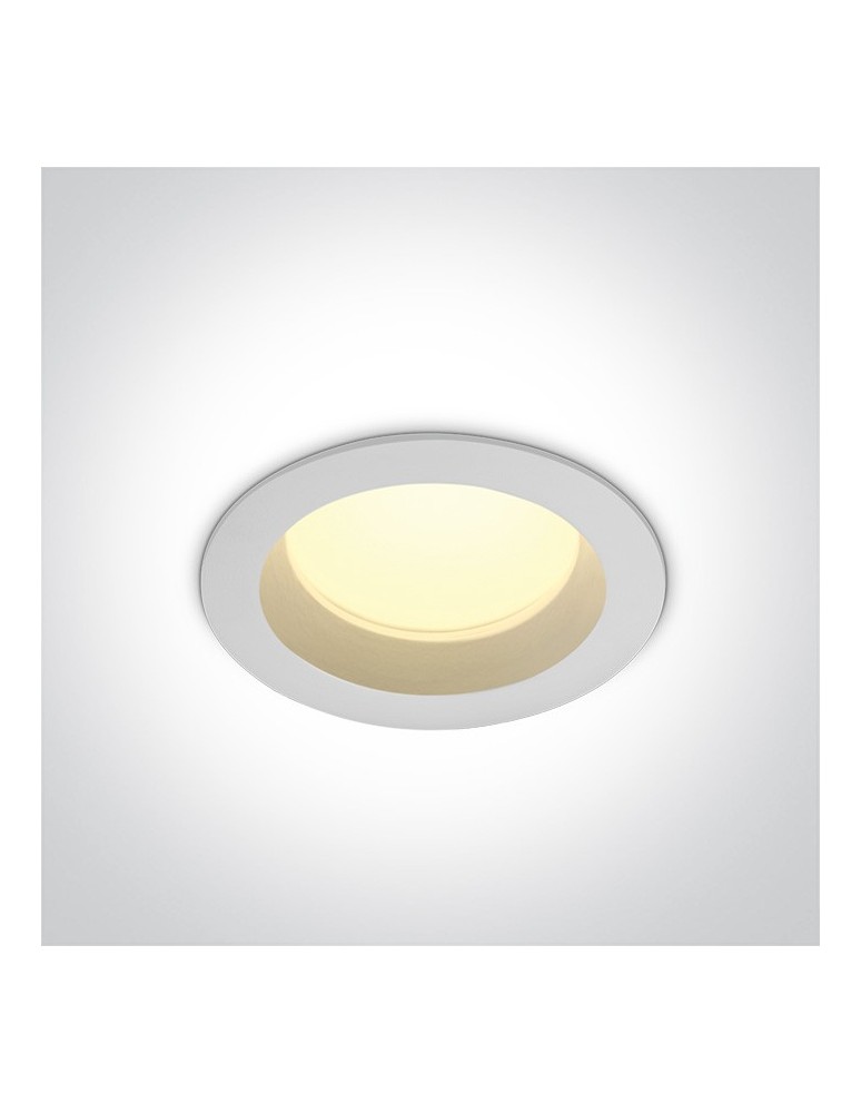 Flush-mounted hermetic lamps - One Light LED bathroom drain white 13W Pomos 2 10113B/W/W IP54 - product kolory-swiatla.pl 1