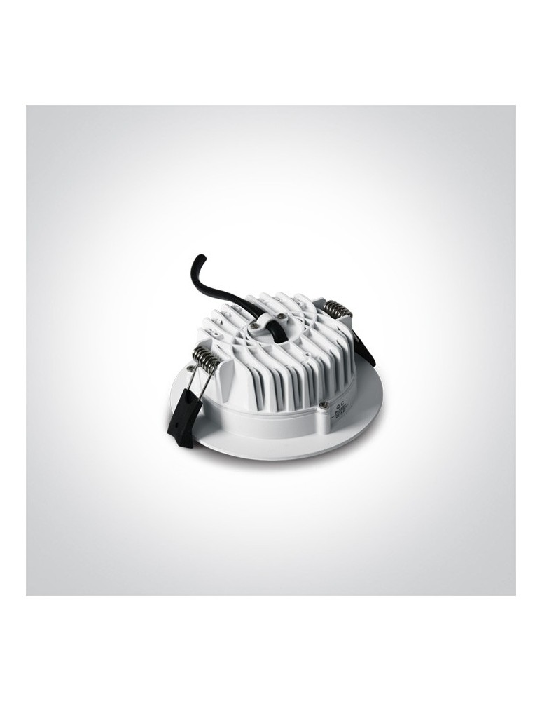 Flush-mounted hermetic lamps - One Light LED bathroom drain white 13W Pomos 2 10113B/W/W IP54 - product kolory-swiatla.pl 3