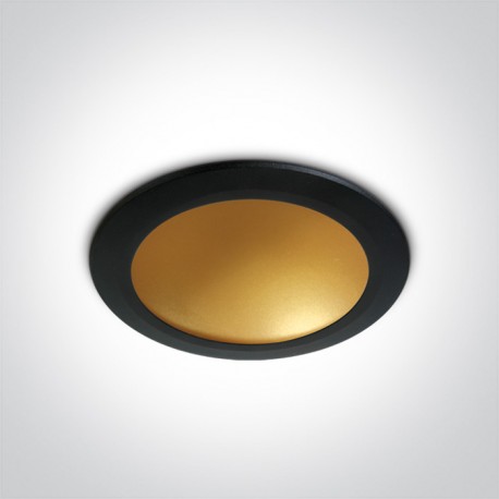 One Light Lampa LED czarny mosiądz 16W Nata 2 10116FD/B/BS