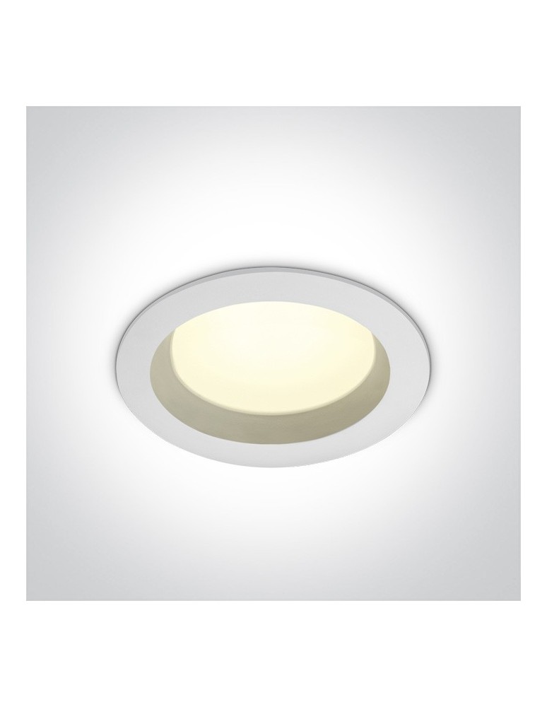Flush-mounted hermetic lamps - One Light LED bathroom white lamp 18W Pomos 3 10118B/W/C IP54 - product kolory-swiatla.pl 1