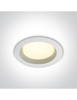 One Light Lampa LED biała do łazienki 18W Pomos 3 10118B/W/C IP54