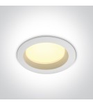 Flush-mounted hermetic lamps - One Light LED bathroom white lamp 18W Pomos 3 10118B/W/W IP54 - product 1