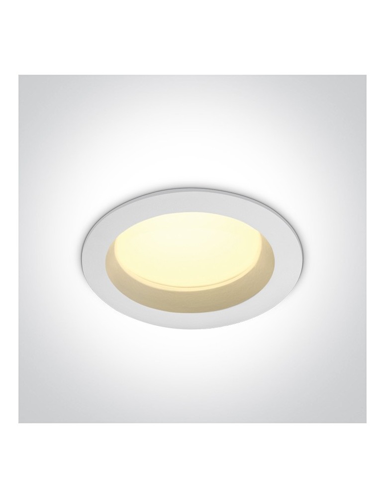 Flush-mounted hermetic lamps - One Light LED bathroom white lamp 18W Pomos 3 10118B/W/W IP54 - product kolory-swiatla.pl 1