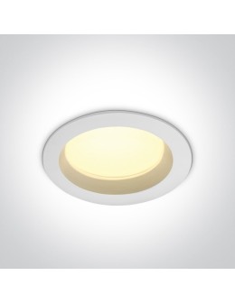 One Light Lampa LED biała do łazienki 18W Pomos 3 10118B/W/W IP54