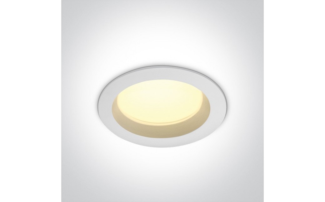 One Light Lampa LED biała do łazienki 18W Pomos 3 10118B/W/W IP54