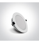 Flush-mounted hermetic lamps - One Light LED bathroom white lamp 18W Pomos 3 10118B/W/W IP54 - product 2