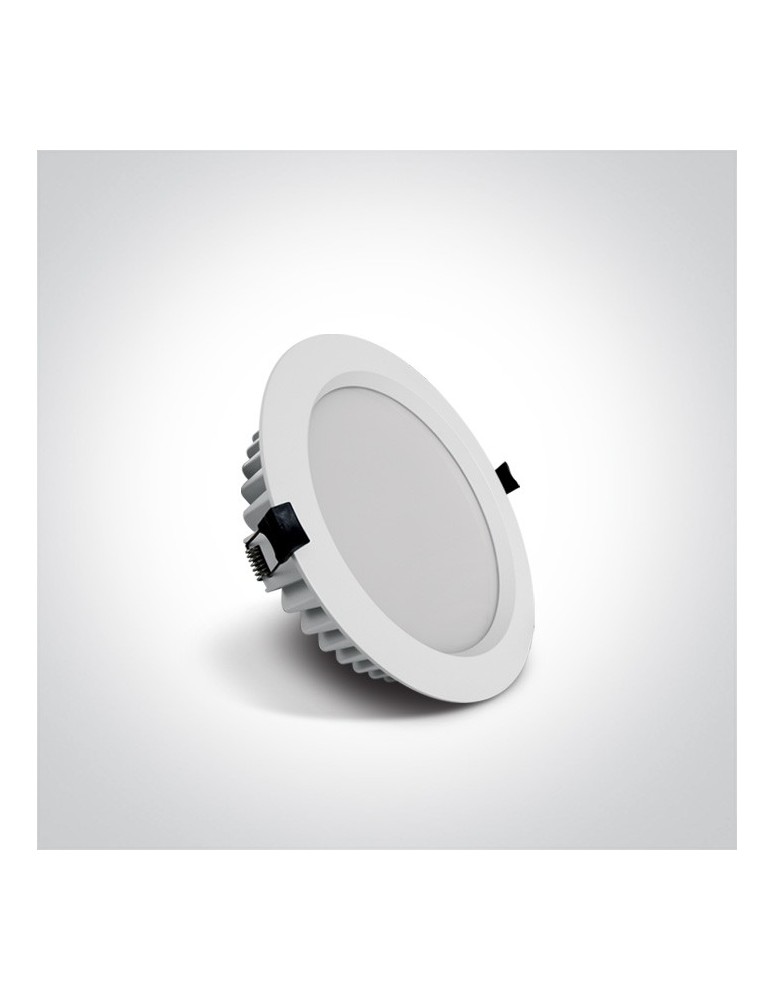 Flush-mounted hermetic lamps - One Light LED bathroom white lamp 18W Pomos 3 10118B/W/W IP54 - product kolory-swiatla.pl 2
