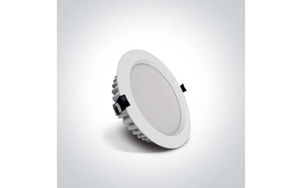 One Light Lampa LED biała do łazienki 18W Pomos 3 10118B/W/W IP54