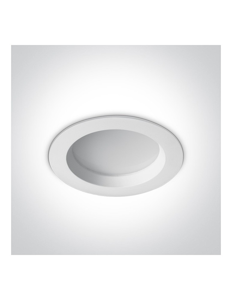 Flush-mounted hermetic lamps - One Light LED bathroom white lamp 18W Pomos 3 10118B/W/W IP54 - product kolory-swiatla.pl 4