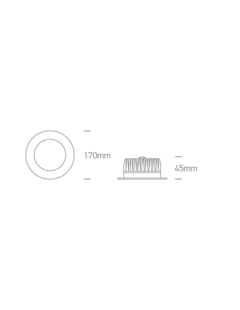 Flush-mounted hermetic lamps - One Light LED bathroom white lamp 18W Pomos 3 10118B/W/W IP54 - product kolory-swiatla.pl 5