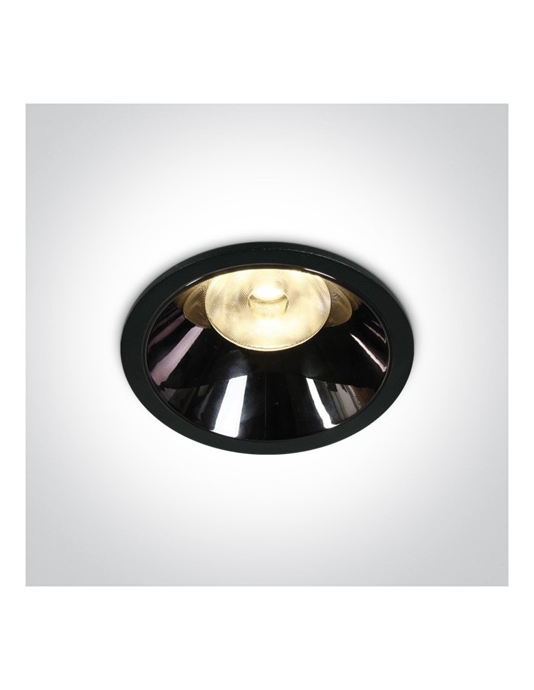 Flush-mounted lamps - pendants - One Light LED lamp black chrome 18W Mosfiloti 10118DC/B/W - product kolory-swiatla.pl 1