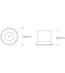 Flush-mounted lamps - pendants - One Light LED lamp black chrome 18W Mosfiloti 10118DC/B/W - product 2