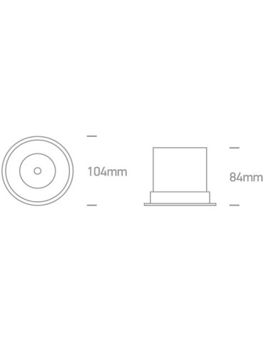 One Light Lampa LED czarna chrom 18W Mosfiloti 10118DC/B/W - produkt 2
