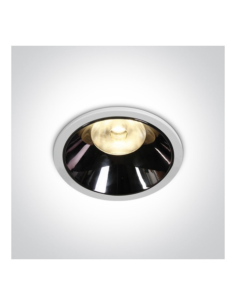 Flush-mounted lamps - pendants - One Light LED lamp white chrome 18W Mosfiloti 10118DC/W/W - product kolory-swiatla.pl 1