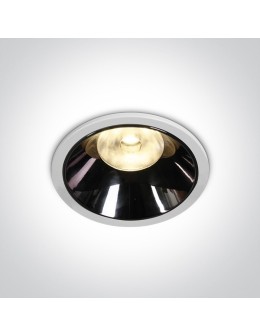 One Light Lampa LED biała chrom 18W Mosfiloti 10118DC/W/W
