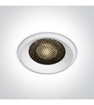 Flush-mounted lamps - pendants - One Light LED lamp white honeycomb 18W Alambra 10118DH/W/W - product 1