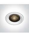 One Light Lampa LED biała plaster miodu 18W Alambra 10118DH/W/W