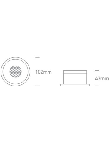 One Light Lampa LED biała plaster miodu 18W Alambra 10118DH/W/W - produkt 2