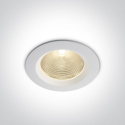 One Light Oprawa LED biała wpuszczana Peplos 2 10120CA/W/C