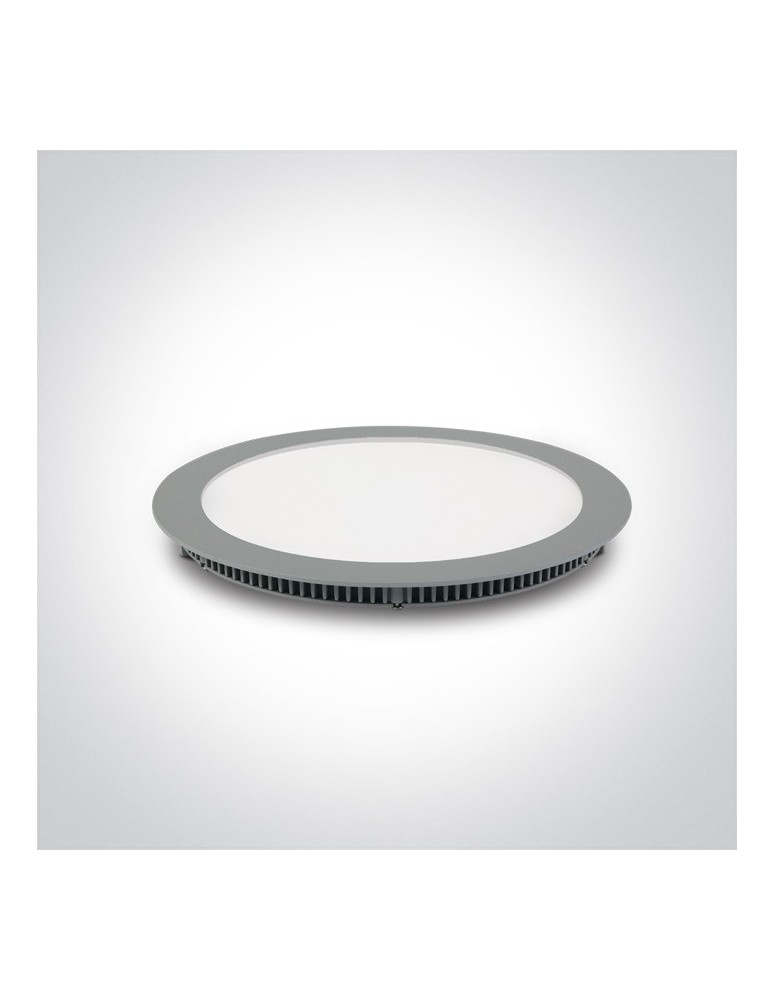 Flush-mounted lamps - pendants - One Light LED grey office/store recessed 30W Menoja 10120F/G/D - product kolory-swiatla.pl 1