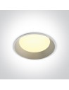 One Light LED bathroom drain white Stegna 2 20W 10120FD/W/C IP54