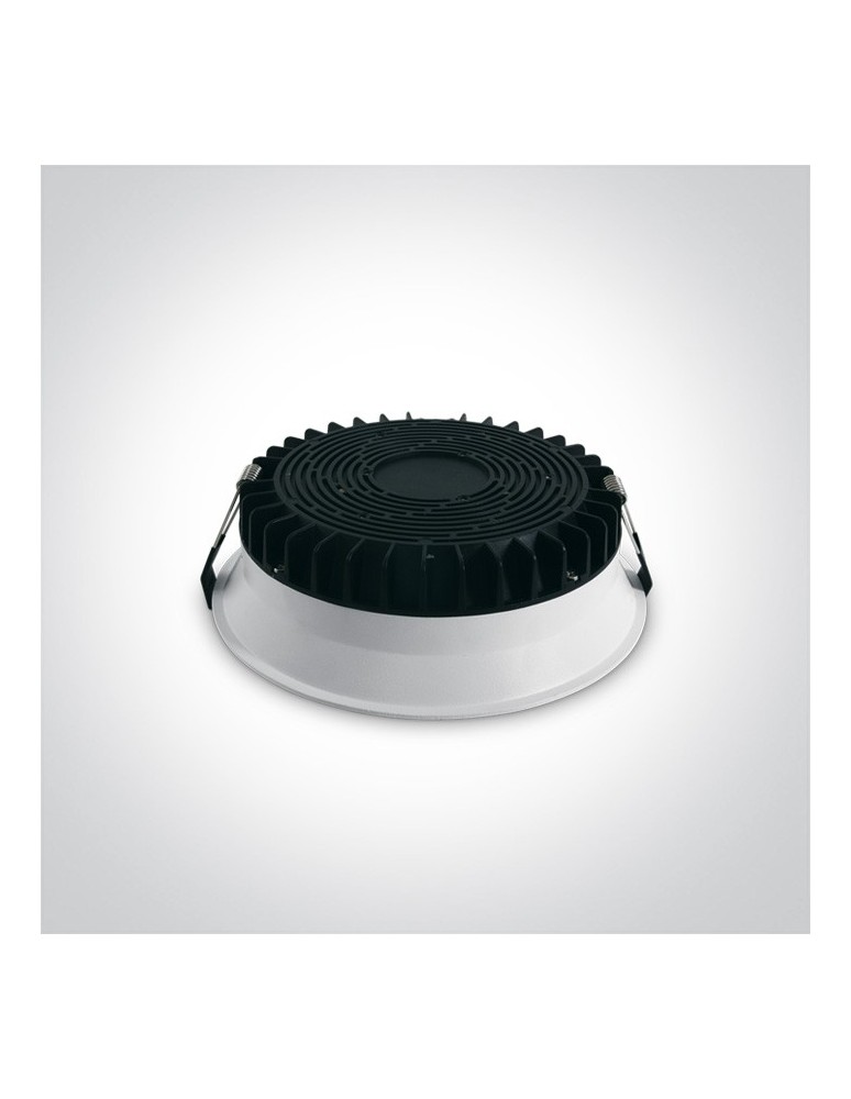 Flush-mounted hermetic lamps - One Light LED bathroom drain white Stegna 2 20W 10120FD/W/C IP54 - product kolory-swiatla.pl 2