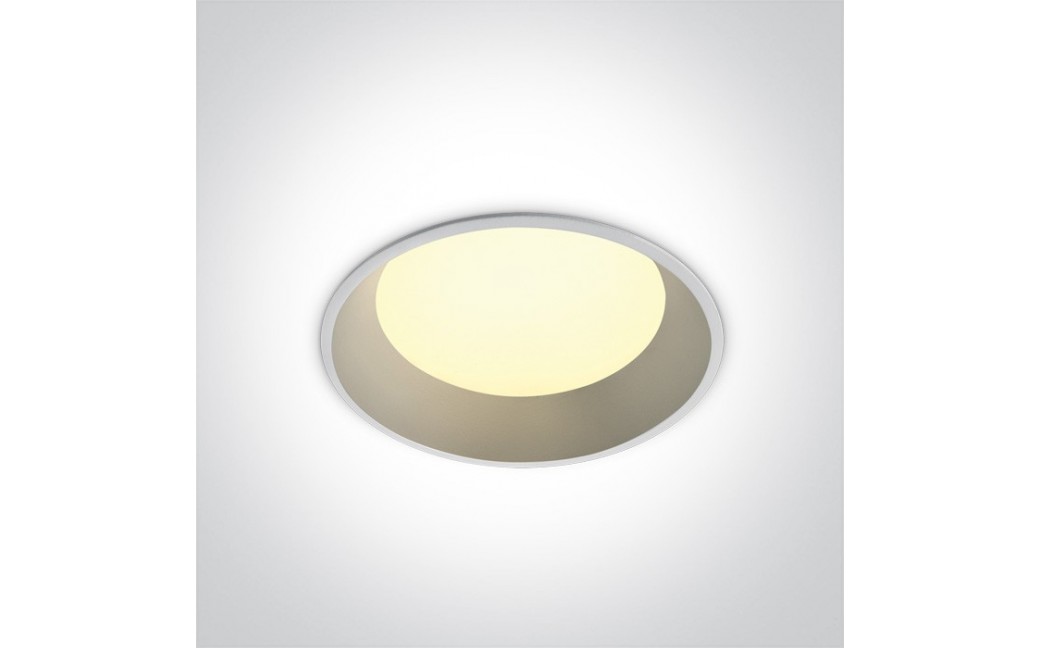 One Light Wpust LED biały do łazienki Stegna 2 20W 10120FD/W/W IP54
