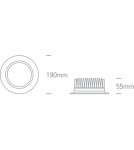 Flush-mounted lamps - pendants - One Light 20W Drymi 10120UV/W IP44 adjustable LED lamp - product 4